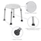 Flash Furniture 9-1/2" L, Aluminum, White Bath & Shower Stool DC-HY3400L-WH-GG - alternate 2